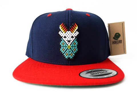 Hikuri Cap Azul M./Rojo- Venado y Peyote