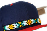 Hikuri Cap Azul M/Rojo - Flor