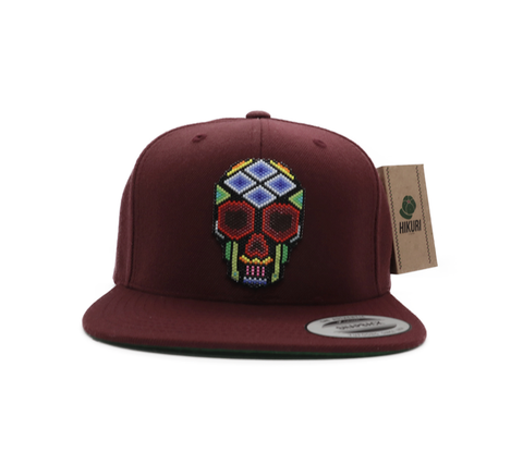 Hikuri Cap Guinda - Calavera