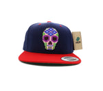 Hikuri Cap Azul Marino/Rojo - Calavera