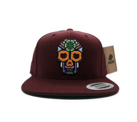 Hikuri Cap Guinda - Calavera